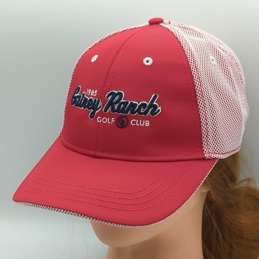 Gainey Ranch Golf Club Hat Scottsdale Arizona Ahead Performance Classic Cut Red